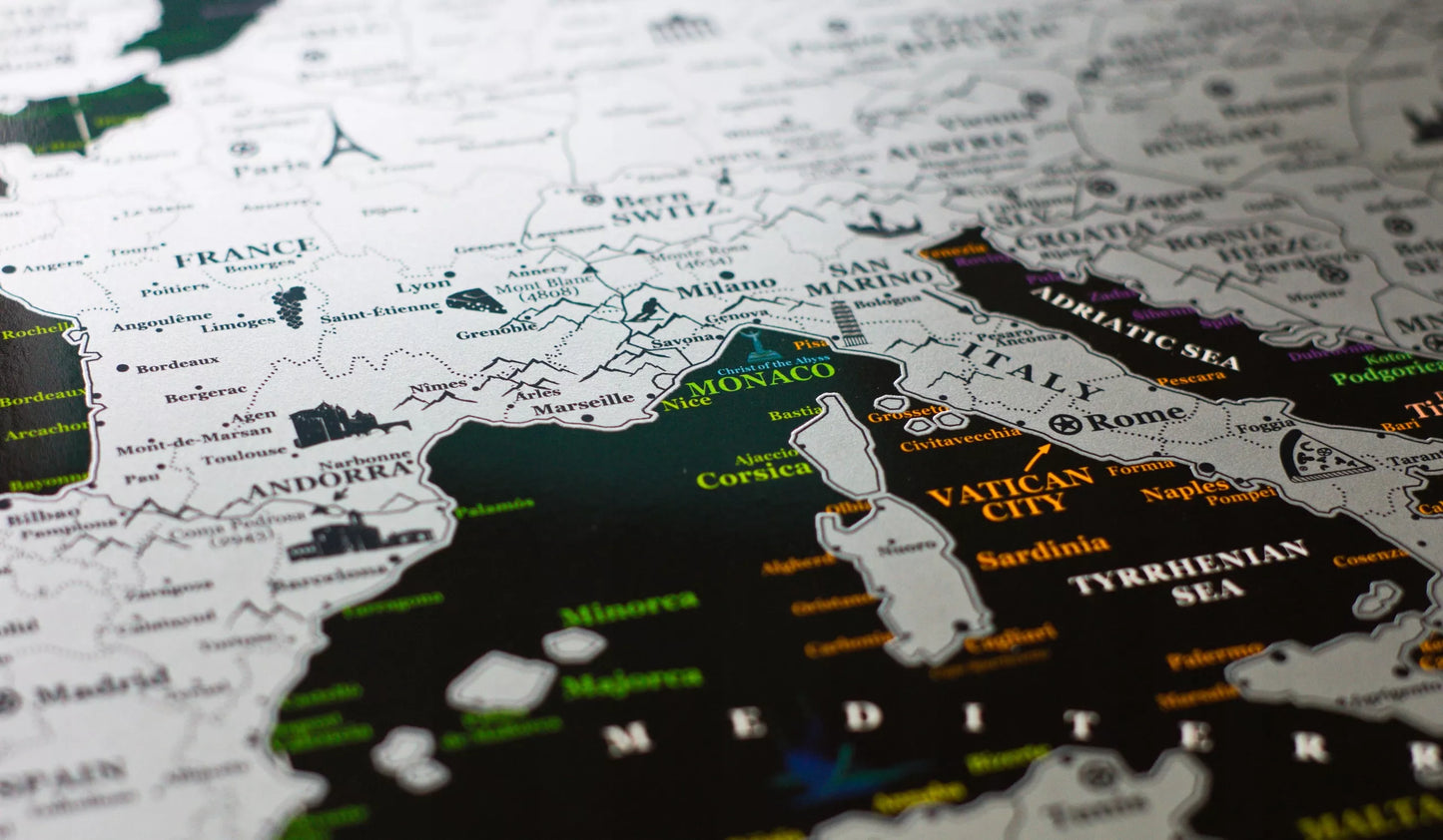 Nutrinamas Europos žemėlapis (dovana)