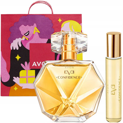 AVON Eve Confidence rinkinys 2in1 parfumuotas vanduo kvepalai + kvapusis purškiklis