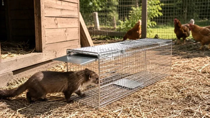 65 cm humanitarinė gyvagaudė gaudyklė kiaunėms, žiurkėms, lapėms, ūdrams ir žebenkštims