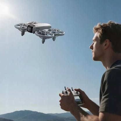 DRONŲ VALDIKLIS SU LCD 2 KAMEROMIS BEŠEPETĖLINIU VARIKLIU 125G WIFI 3x AKUMULIATORIAI ŽAISLAS