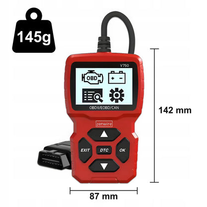 Diagnostinis skaitytuvas OBD2 CAN VIN BMW su ekranu