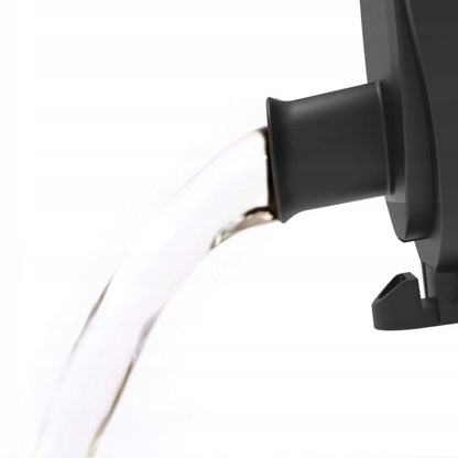 Didelė juoda elegantiška metalinė nerūdijančio plieno gertuvė 1,2 L ION8