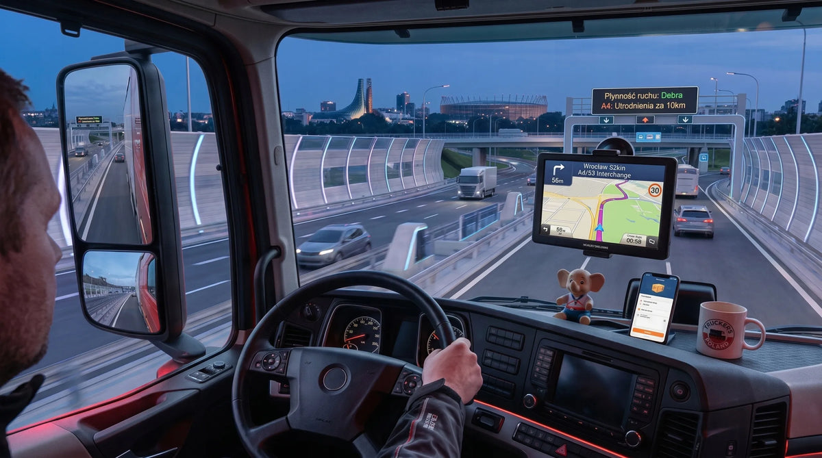 7 colių navigacija sunkvežimiams MODECOM CX 7.4 TRUCK TIR BUS + fotoradarai 2026