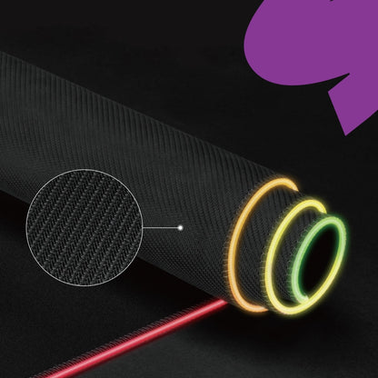 Šviečiantis RGB Žaidimų pelės kilimėlis XL 80x30 + QI įkroviklis