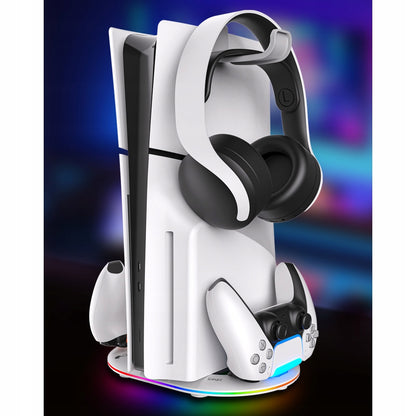 RGB įkrovimo stotelės stovas Sony PlayStation PS5 Slim / PS5 Pro