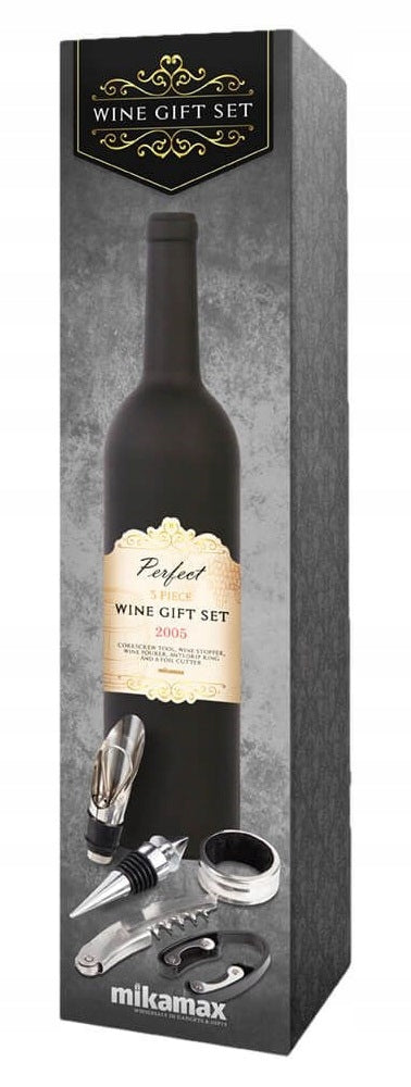 Vyno rinkinys kamštraukis butelių atidarytuvas 6 el.