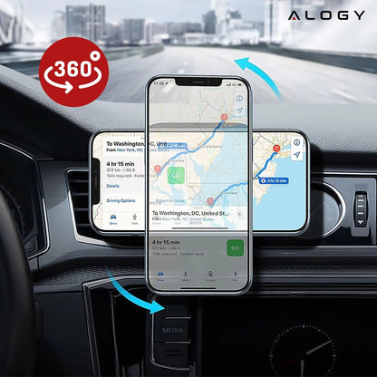 Automobilinis laikiklis MAG SAFE, belaidis įkroviklis 15W, skirtas iPhone 14, 15, 16, 17