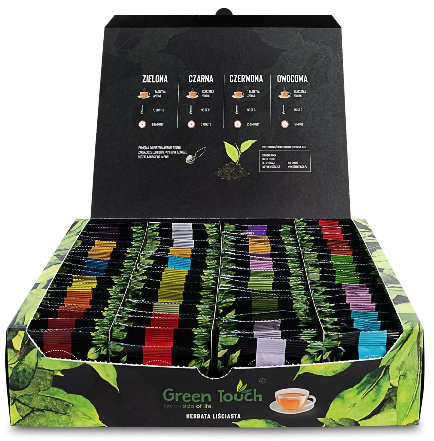 Arbatos rinkinys 100 pakelių Green Touch lapų