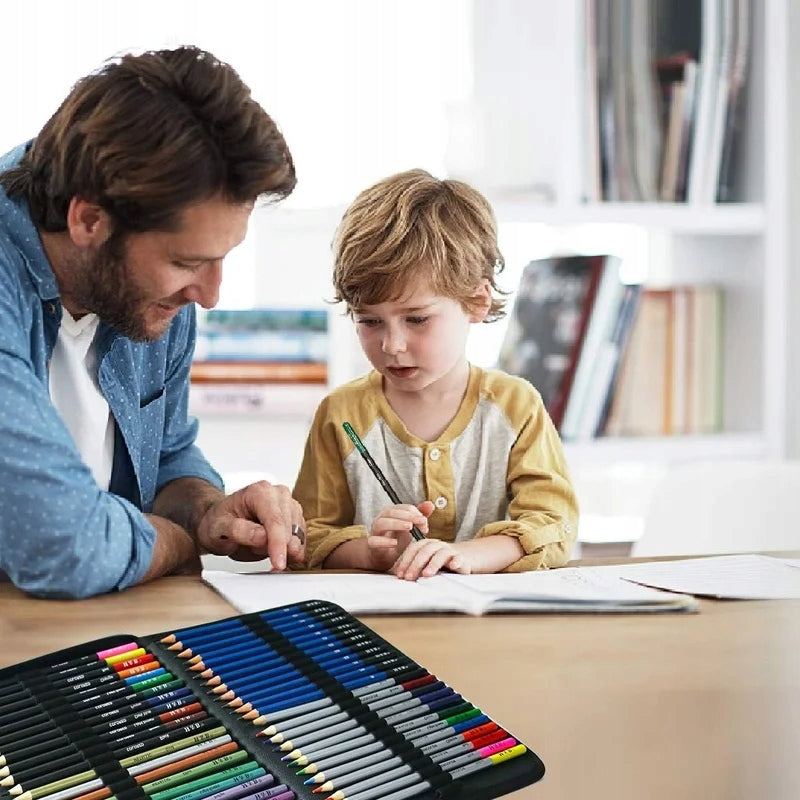 74 PIEŠTUKŲ IR KREDELIŲ RINKINYS ESKIZAVIMUI IR PIEŠIMUI, PROFESIONALUS ESKIZŲ KNYGŲ RINKINYS