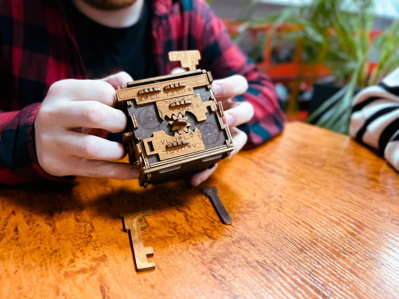 Galvosūkis Escape Room Medinė Dėžutė 3D Dėlionė Wooden.City