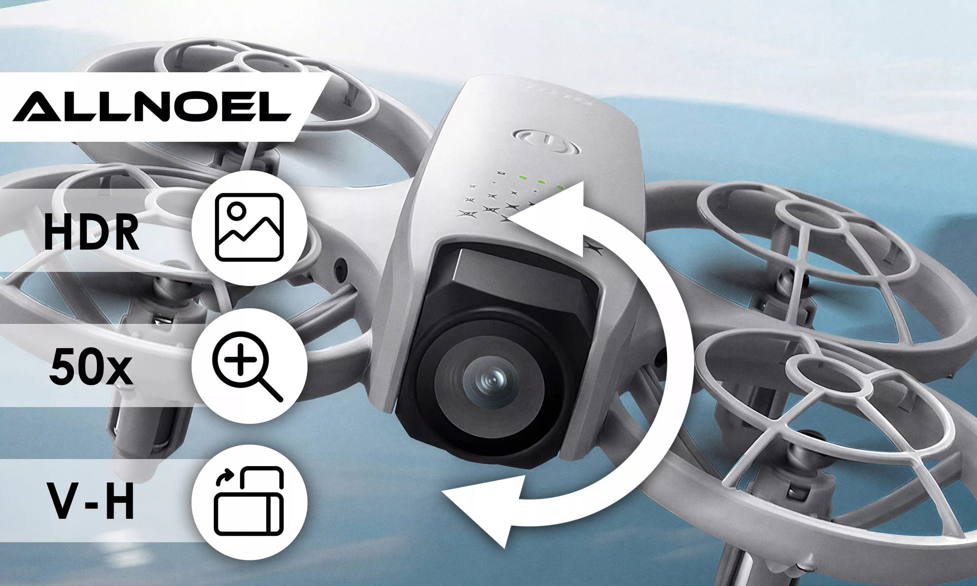 DRONŲ VALDIKLIS SU LCD 2 KAMEROMIS BEŠEPETĖLINIU VARIKLIU 125G WIFI 3x AKUMULIATORIAI ŽAISLAS