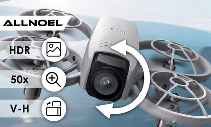 DRONŲ VALDIKLIS SU LCD 2 KAMEROMIS BEŠEPETĖLINIU VARIKLIU 125G WIFI 3x AKUMULIATORIAI ŽAISLAS