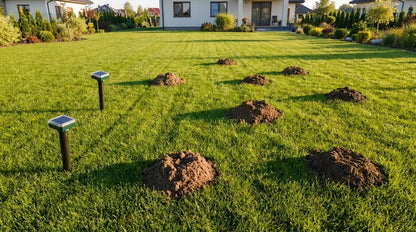 8x galingas saulės energija maitinamas kurmių, žiurkių, pelių ir graužikų baidytuvas sodui