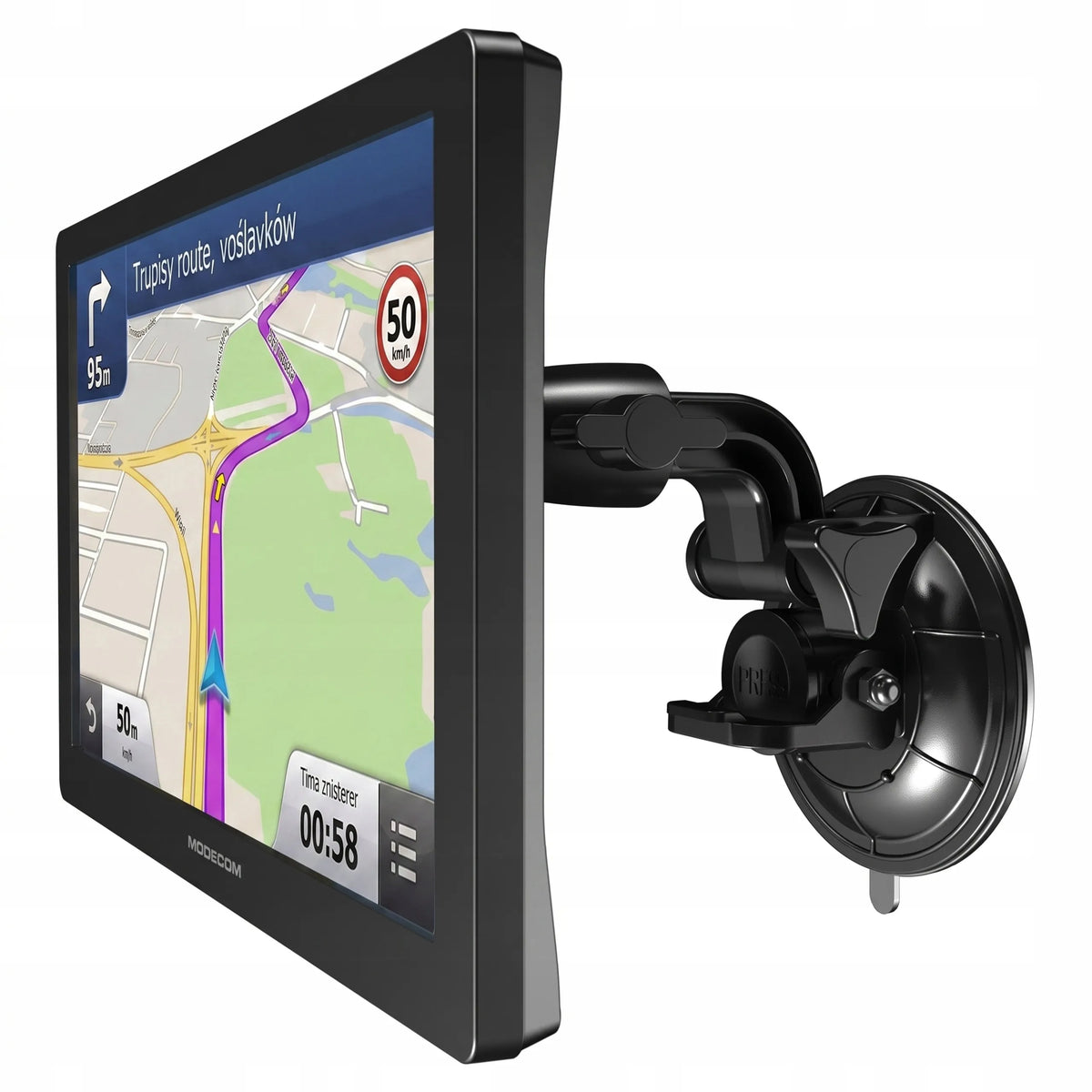 9 colių MODECOM CX 9.0 sunkvežimių navigacija TRUCK TIR BUS su fotoradarų perspėjimais