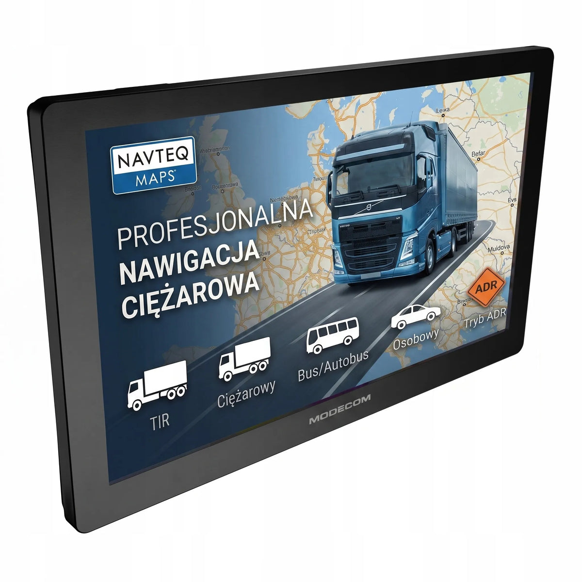 9 colių MODECOM CX 9.0 sunkvežimių navigacija TRUCK TIR BUS su fotoradarų perspėjimais