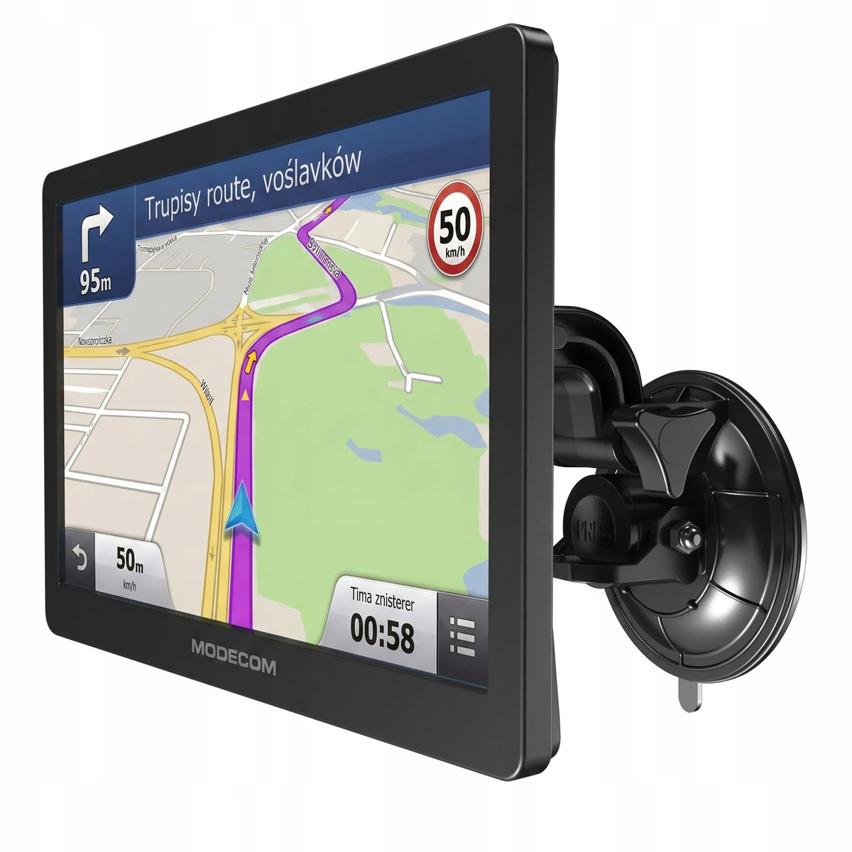 9 colių MODECOM CX 9.0 sunkvežimių navigacija TRUCK TIR BUS su fotoradarų perspėjimais