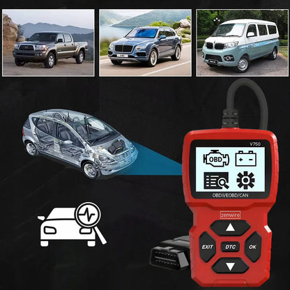 Diagnostinis skaitytuvas OBD2 CAN VIN BMW su ekranu