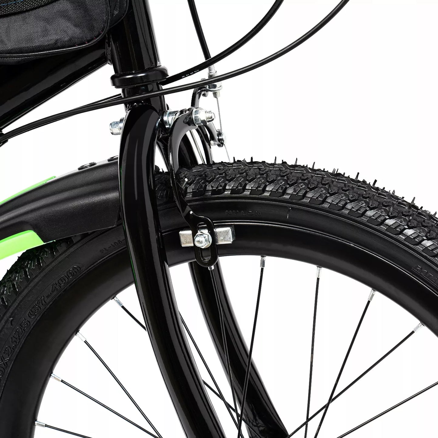 Vaikiškas kalnų dviratis MTB 20" berniukams ir mergaitėms, žalias