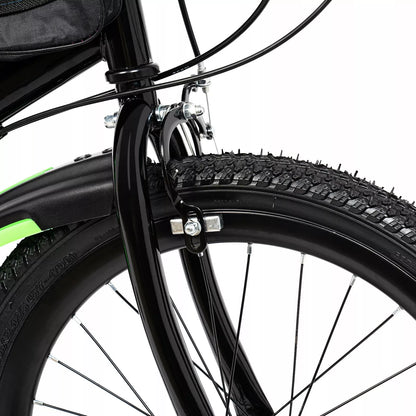 Vaikiškas kalnų dviratis MTB 20" berniukams ir mergaitėms, žalias