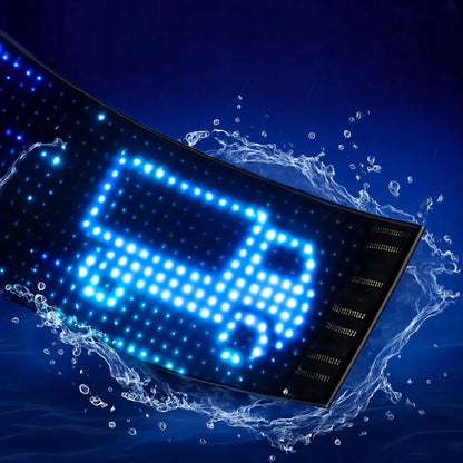 LED užrašas sunkvežimiui TIR lentelė vardas skydelis stiklui Bluetooth 38x10