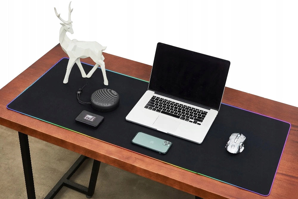 Žaidimų pelės kilimėlis su LED RGB apšvietimu