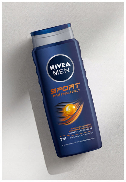 NIVEA MEN Vyriškas dušo želė - Prausiklis kūnui 500ml x5 + DOVANA