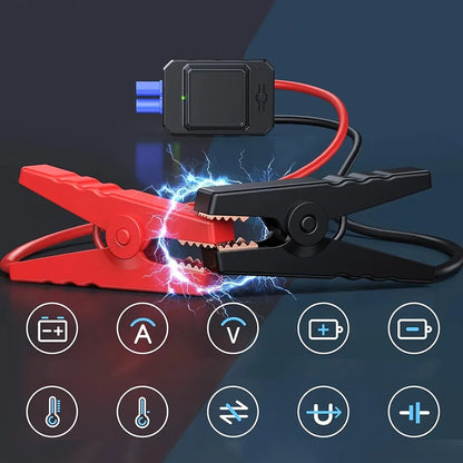 99800mAh automobilinis užvedimo įrenginys – „Powerbank“, oro kompresorius ir avarinis starteris