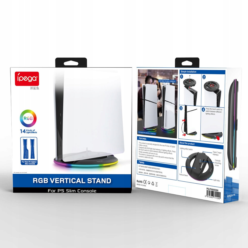 Vertikalus stovas su RGB apšvietimu Sony PlayStation PS5 Slim / Pro