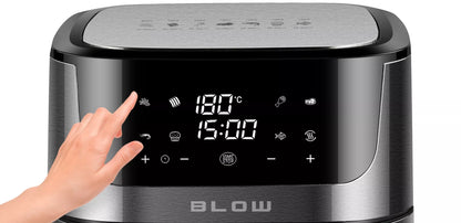 Didelis oro gruzdintuvė (8 l) – be aliejaus, 2 kaitinimo elementai, 2500 W