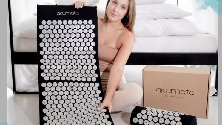 Akupresūros kilimėlis su pagalve, rinkinys, XXL