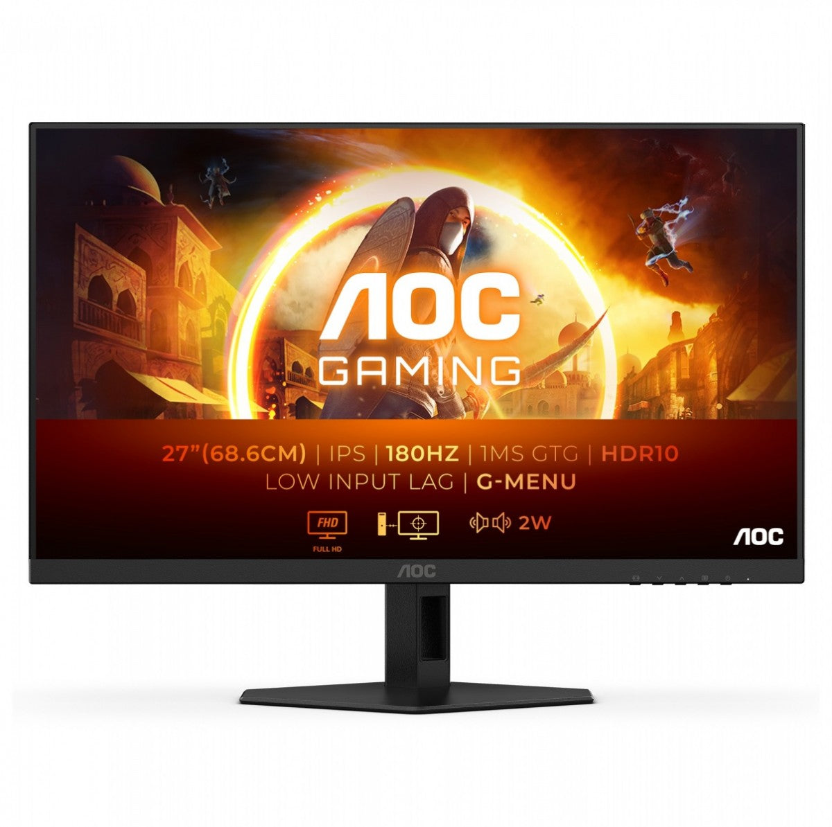AOC Monitorius 27G4XE 27 colių IPS 180Hz 2x HDMI DP Garsiakalbiai
