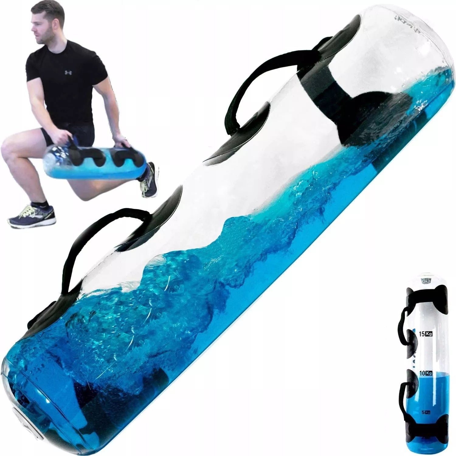 AQUA TRAINING BAG treniruočių svoris powerbag 15 kg vandens pripildomas maišas