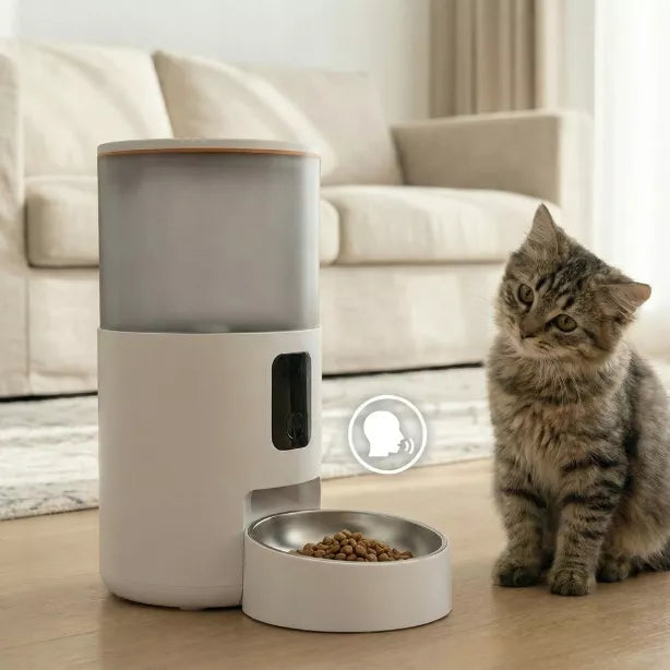 AUTOMATINIS KATĖS IR ŠUNS MAISTO DOZATORIUS, 3L MAITINIMO DOZATORIUS - WIFI
