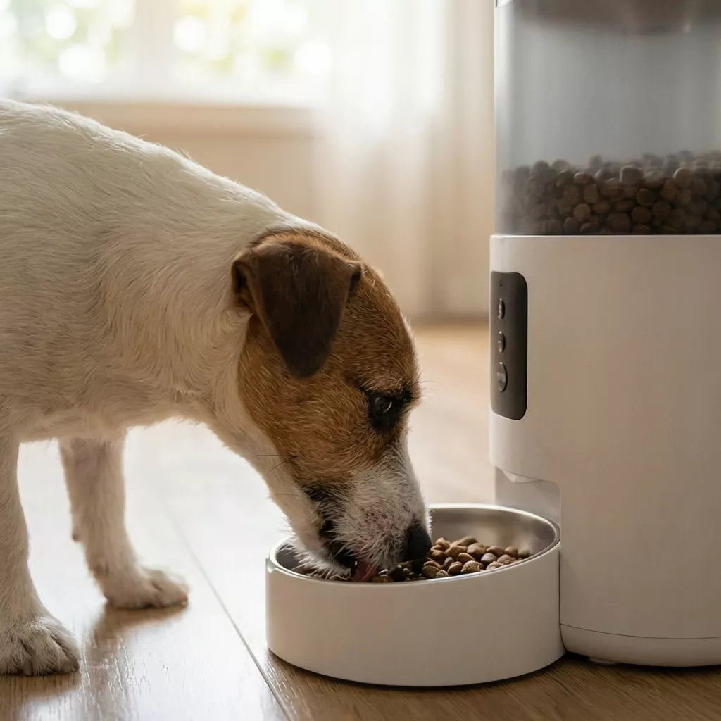 AUTOMATINIS KATĖS IR ŠUNS MAISTO DOZATORIUS, 3L MAITINIMO DOZATORIUS - WIFI