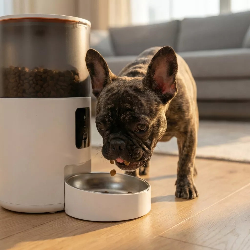 AUTOMATINIS KATĖS IR ŠUNS MAISTO DOZATORIUS, 3L MAITINIMO DOZATORIUS - WIFI