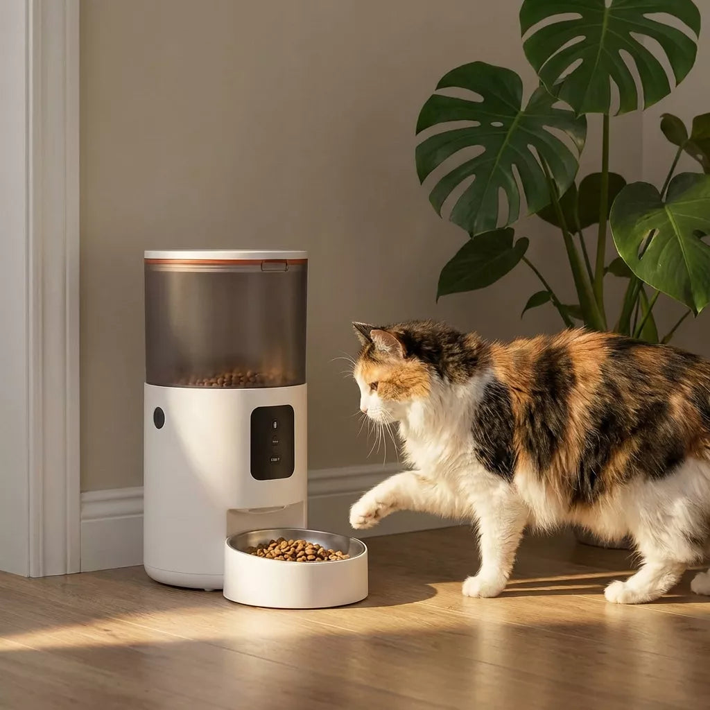 AUTOMATINIS KATĖS IR ŠUNS MAISTO DOZATORIUS, 3L MAITINIMO DOZATORIUS - WIFI