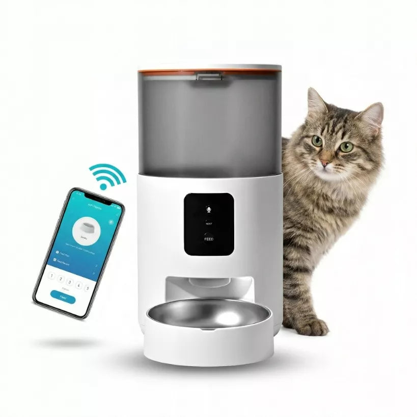 AUTOMATINIS KATĖS IR ŠUNS MAISTO DOZATORIUS, 3L MAITINIMO DOZATORIUS - WIFI