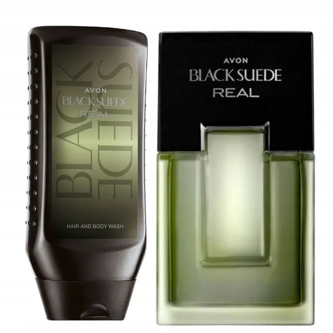 AVON BLACK SUEDE REAL 2 dalių rinkinys