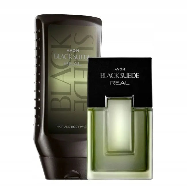 AVON BLACK SUEDE REAL 2 dalių rinkinys