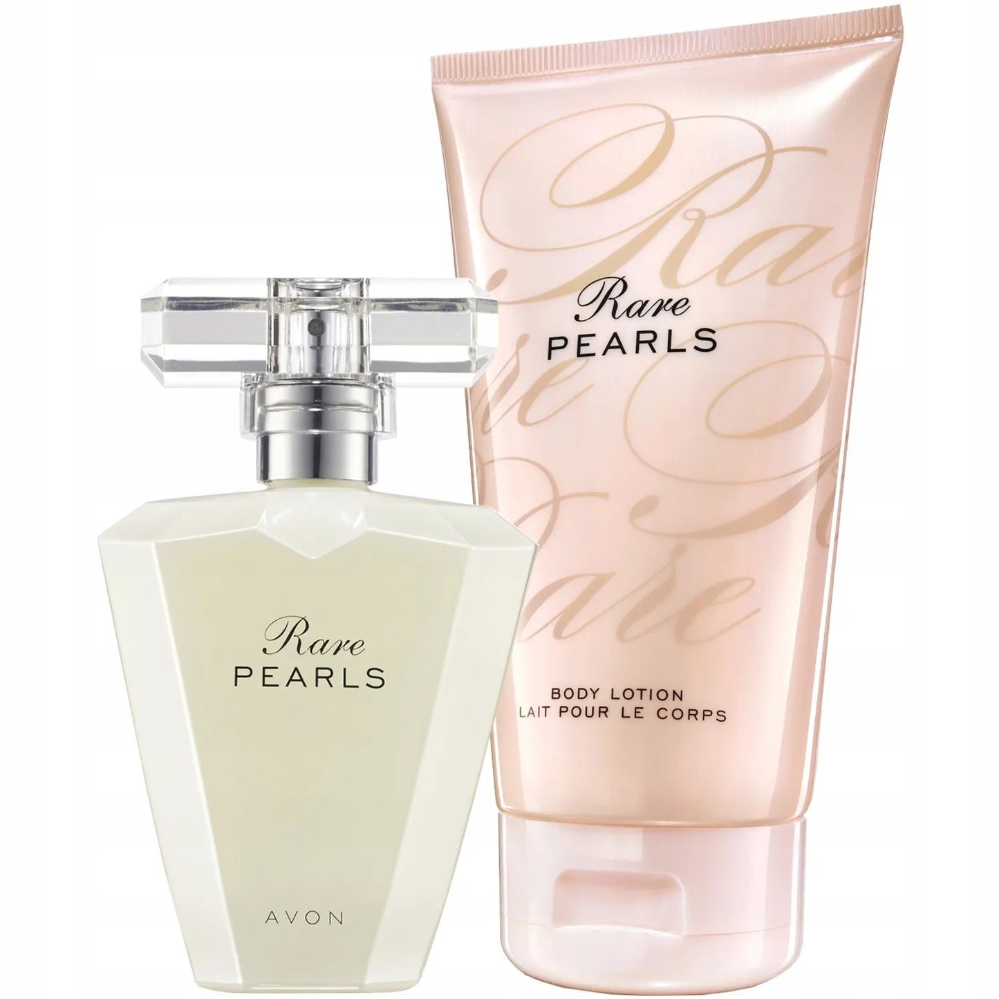 AVON RARE PEARLS moteriškas rinkinys: parfumuotas vanduo 50 ml ir kūno losjonas 125 ml