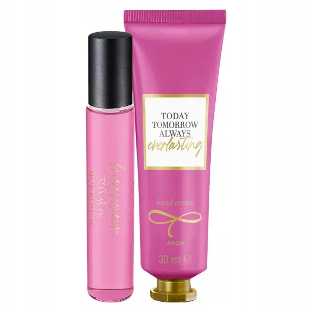 AVON 2 kosmetikos priemonių rinkinys Today Tomorrow Always EVERLASTING kremas ir kvepalai