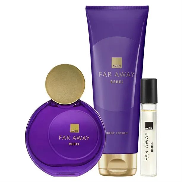 Avon Far Away Rebel rinkinys 3 vnt.