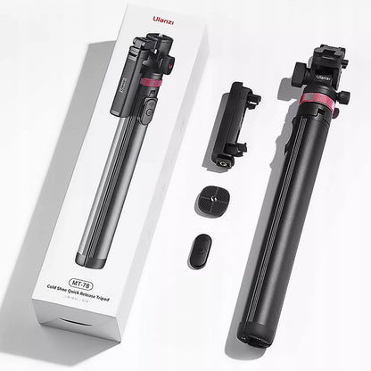 Aliumininis trikojis ULANZI MT-78 išmaniajam telefonui ir sisteminiam fotoaparatui + BT nuotolinio valdymo pultelis