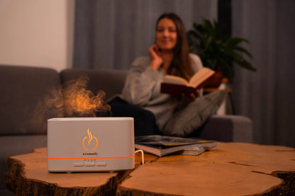 Aromatly Liepsnos efekto oro drėkintuvas, aromatizatorius, židinys, aromaterapija