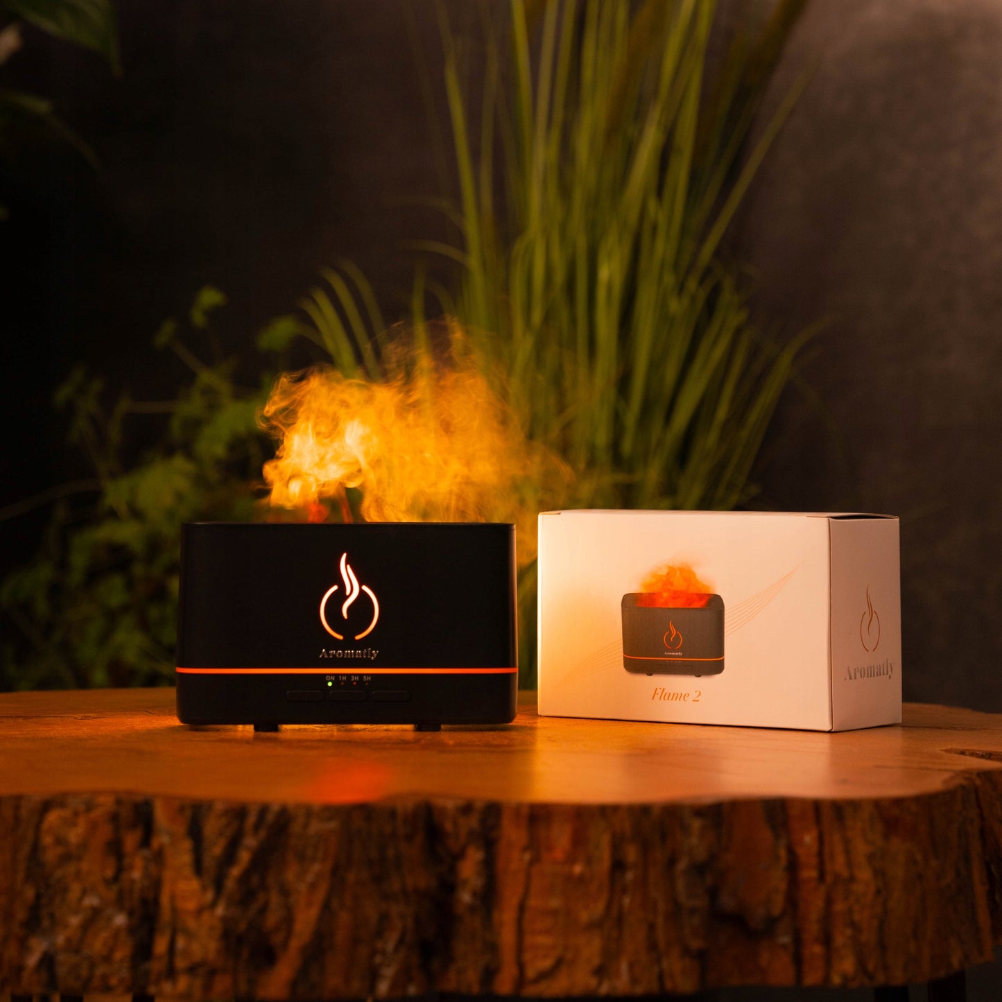 Aromatly Liepsnos efekto oro drėkintuvas, aromatizatorius, židinys, aromaterapija