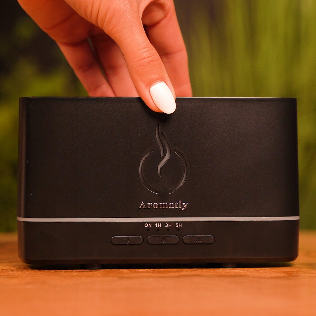 Aromatly Liepsnos efekto oro drėkintuvas, aromatizatorius, židinys, aromaterapija