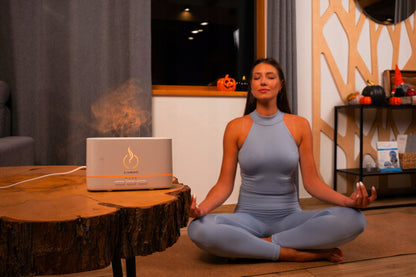 Aromatly Liepsnos efekto oro drėkintuvas, aromatizatorius, židinys, aromaterapija