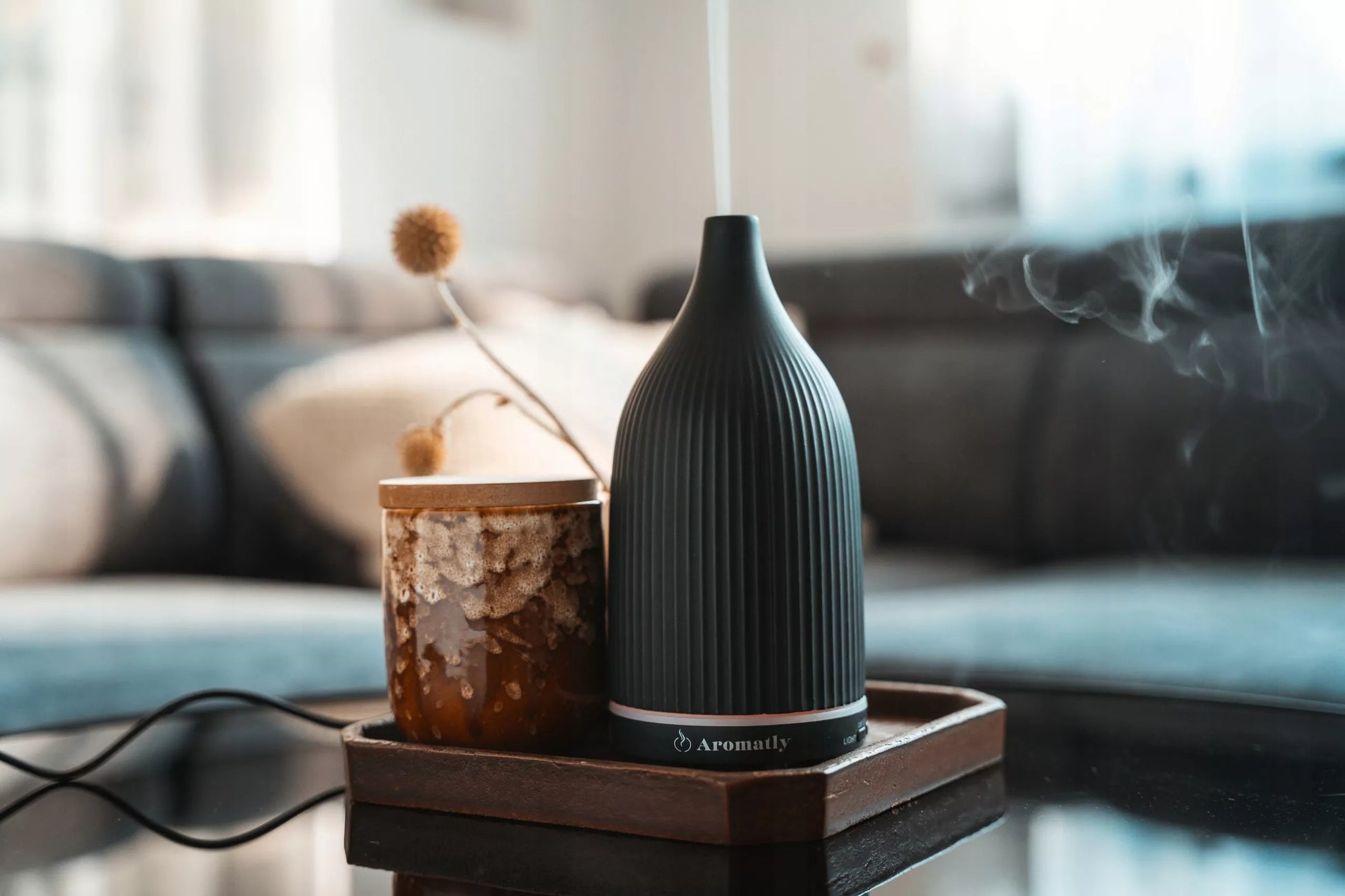 Aromatly Keraminis Kvapų Difuzorius Aromaterapijai Naktinė Lemputė | DOVANA
