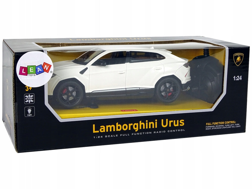 RC automobilis 1:24 Lamborghini Urus Baltas 2.4 G Žibintai