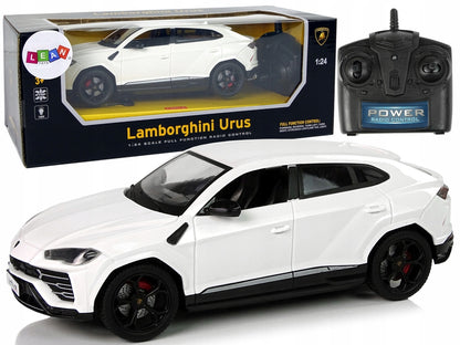 RC automobilis 1:24 Lamborghini Urus Baltas 2.4 G Žibintai